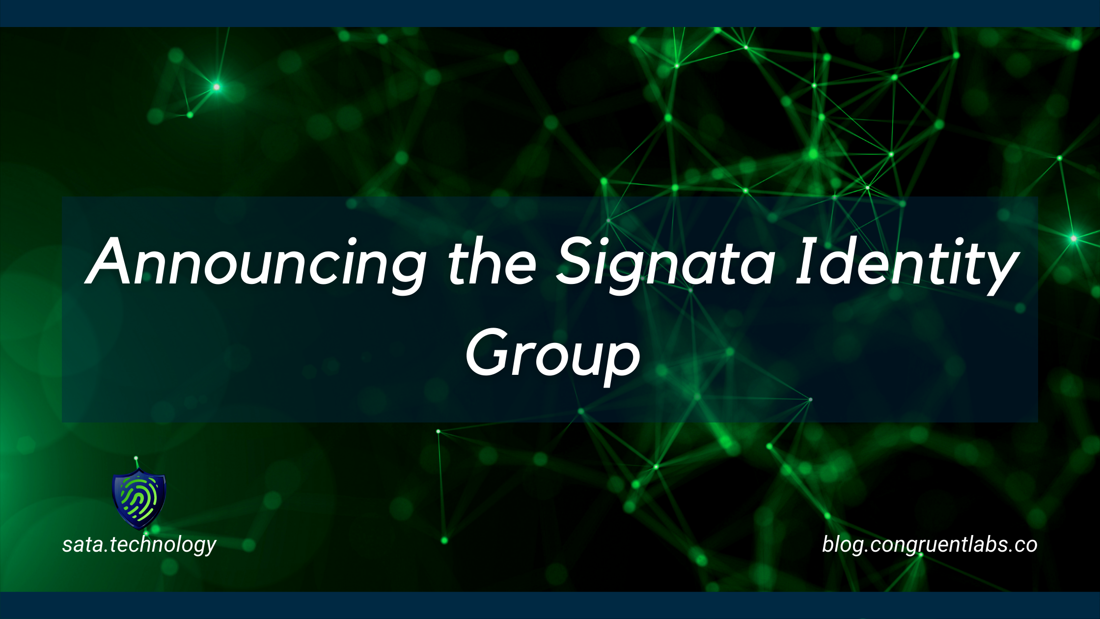 Announcing the Signata Identity Group