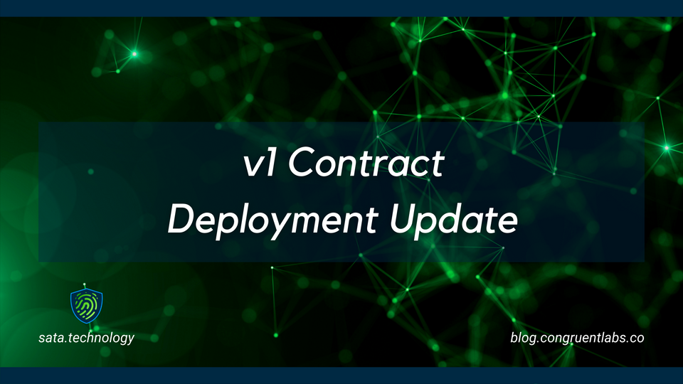 v1 Contract Deployment Update